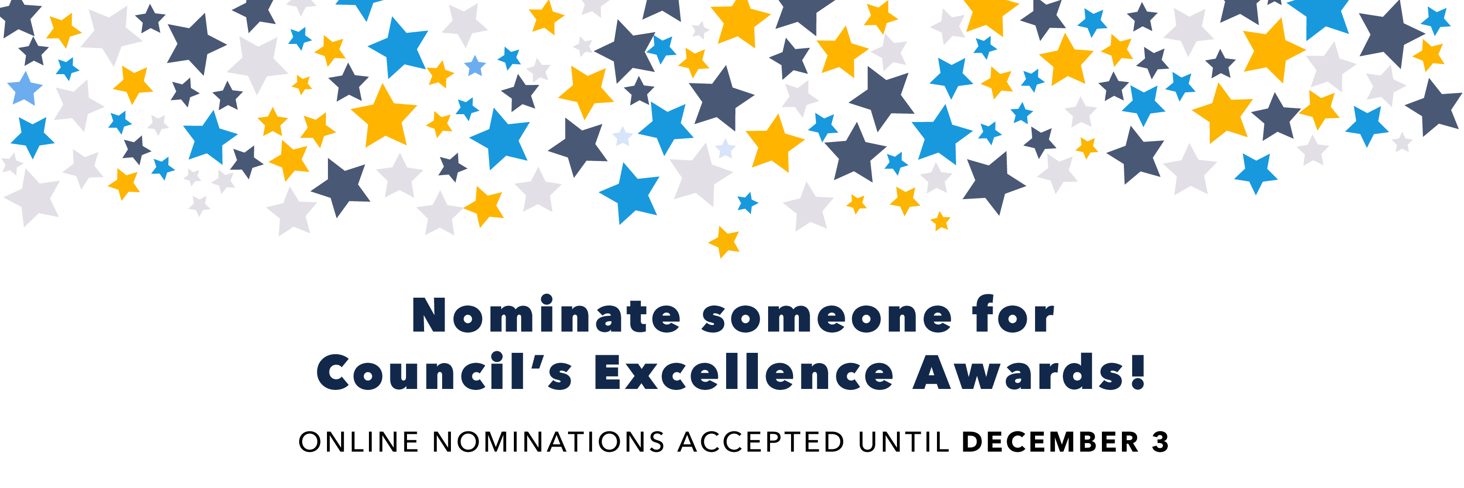 Council's Excellence Awards Banner