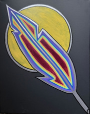 Painting of a feather