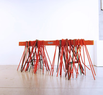 Artist rendition of a street barricade